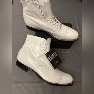 Stacy Adam’s white leather dress boot 9.5